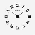 3D Roman Numeral Wall Clock – Frameless DIY Wall Decor