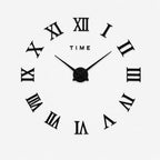 3D Roman Numeral Wall Clock – Frameless DIY Wall Decor