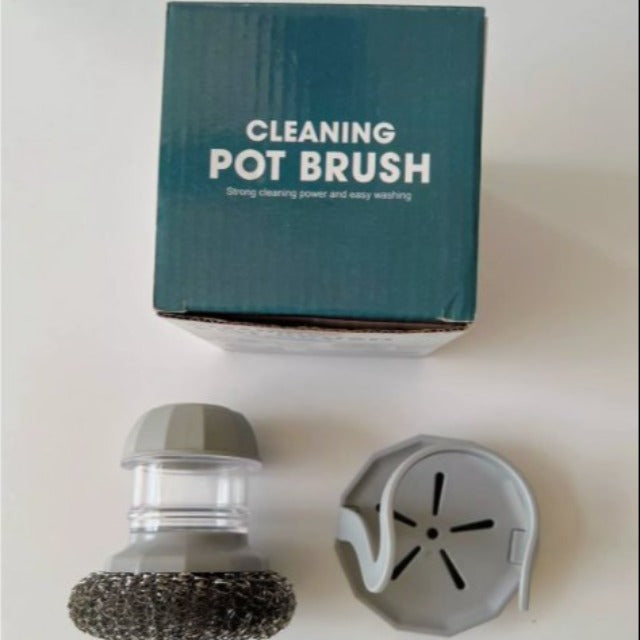 Automatic Liquid Dispensing Pot & Dish Cleaning Brush - Multifunctional Hydraulic Scrubber Tool