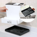 Multifunctional Kitchen Storage Box & Pot Lid Holder - Countertop Knife, Chopstick & Cutting Board Organizer
