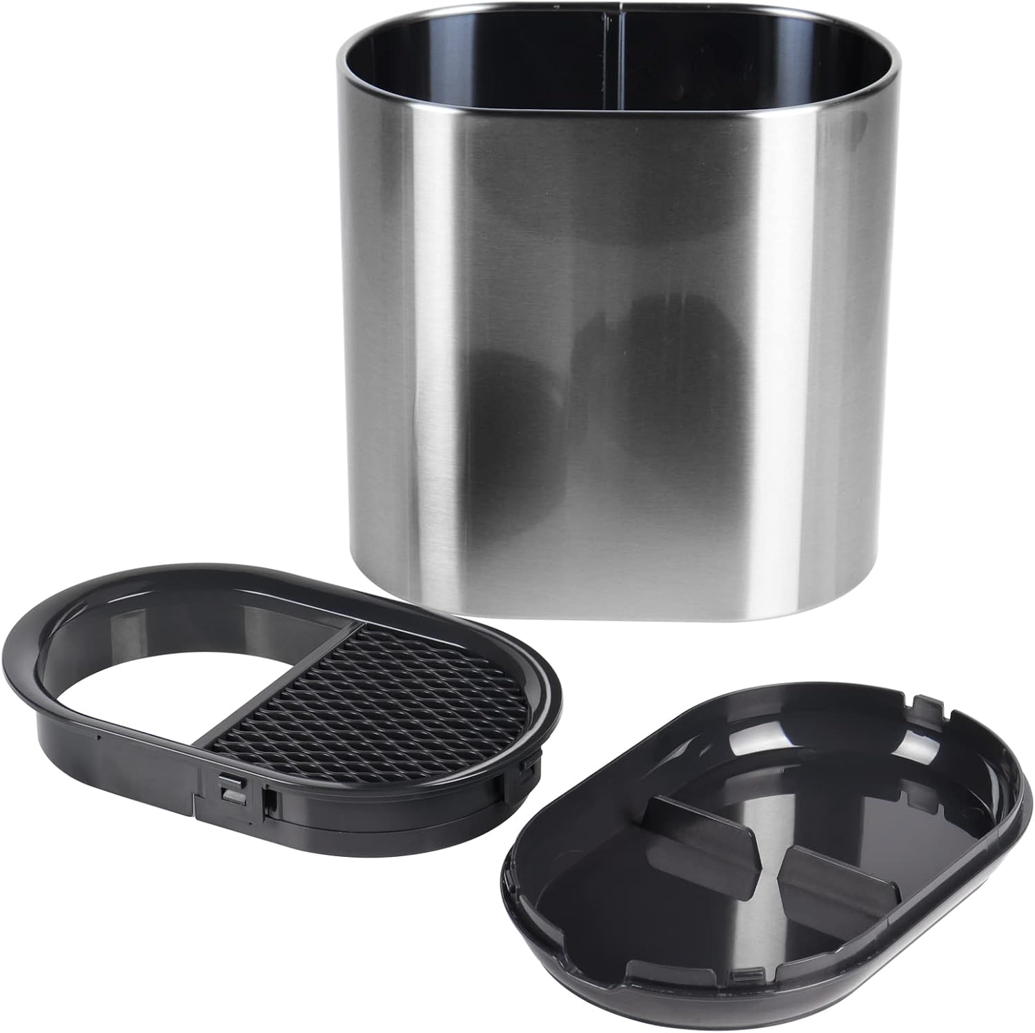Extra Large 304 Stainless Steel Kitchen Utensil & Knife Holder - Multifunctional Countertop Organizer