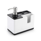 Multifunctional Kitchen Sink Caddy & Soap Dispenser Set - Countertop Sponge & Brush Organizer