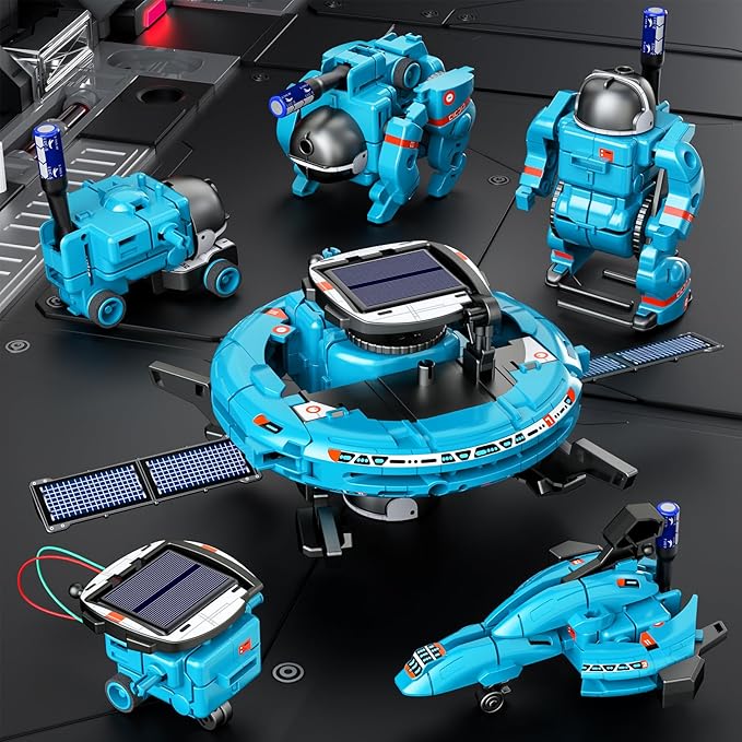 🚀 6-in-1 Solar Powered Educational Space Fleet Kit 👨‍🚀☀️🛸