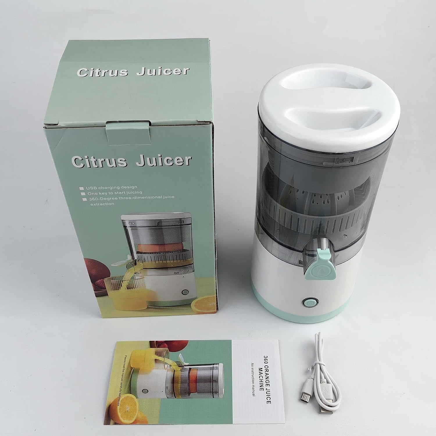 Portable Citrus Squeezer & Presser – Manual Lemon & Orange Juice Extractor