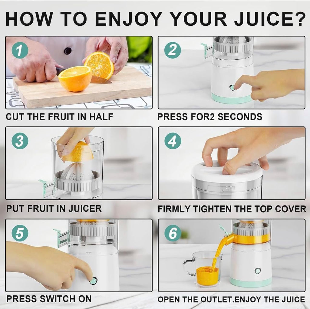 Portable Citrus Squeezer & Presser – Manual Lemon & Orange Juice Extractor