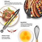 12-Piece Silicone Kitchen Utensils Set - Heat-Resistant Non-Stick Cooking Tools with Holder