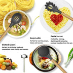12-Piece Silicone Kitchen Utensils Set - Heat-Resistant Non-Stick Cooking Tools with Holder