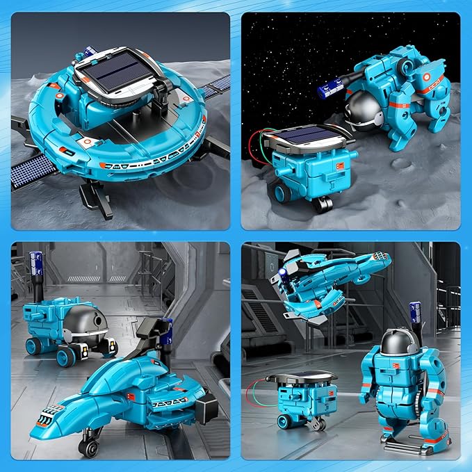 🚀 6-in-1 Solar Powered Educational Space Fleet Kit 👨‍🚀☀️🛸