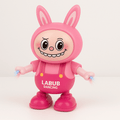 Labubu Dancing Electric Robot Toy - 3D Light, Music & Voice Recording Interactive Toy for Kids