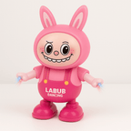 Labubu Dancing Electric Robot Toy - 3D Light, Music & Voice Recording Interactive Toy for Kids