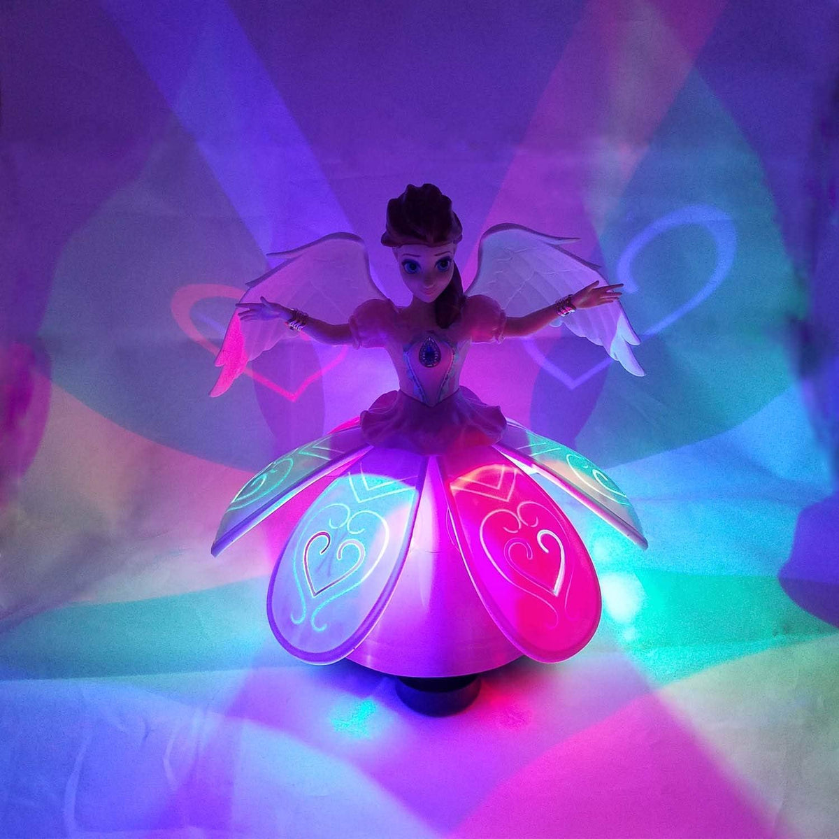 Dancing Angel Princess Doll Toy with 3D Lights & Music