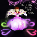 Dancing Angel Princess Doll Toy with 3D Lights & Music