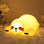 Sloth LED Night Light & Bedside Lamp - Cute USB Powered Portable Nursery & Kids Room Decor (A046)