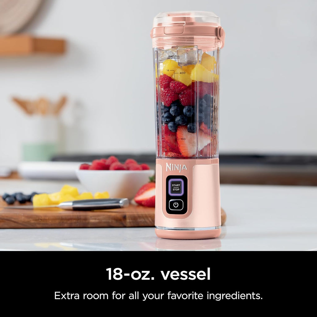 Ninja Blast Portable Blender (14 oz) - Cordless Smoothie Maker, Ice Crushing Mixer with Carry Handle