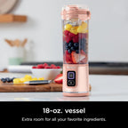 Ninja Blast Portable Blender (14 oz) - Cordless Smoothie Maker, Ice Crushing Mixer with Carry Handle