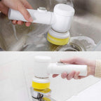 Cleaning Magic Electric Brush (5-in-1) - Cordless Handheld Power Scrubber for Kitchen & Bathroom
