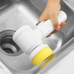 Cleaning Magic Electric Brush (5-in-1) - Cordless Handheld Power Scrubber for Kitchen & Bathroom