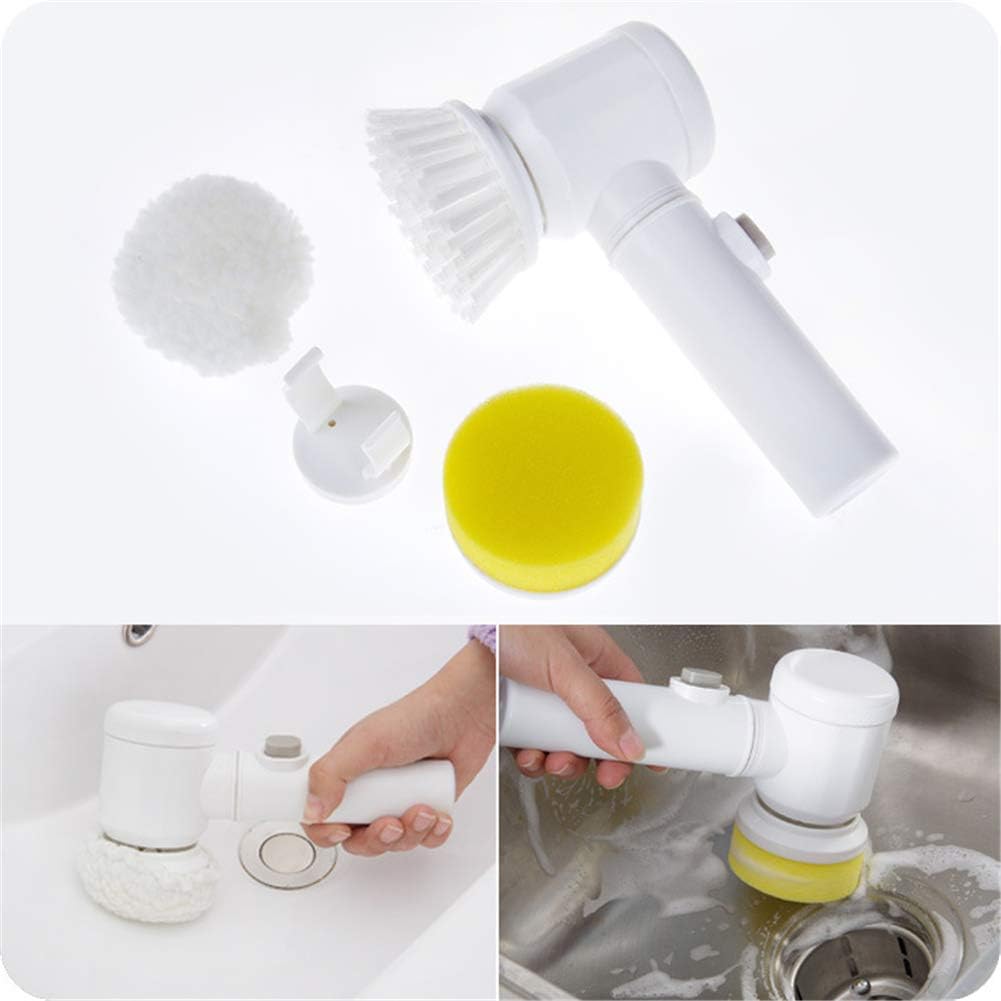 Cleaning Magic Electric Brush (5-in-1) - Cordless Handheld Power Scrubber for Kitchen & Bathroom