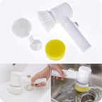 Cleaning Magic Electric Brush (5-in-1) - Cordless Handheld Power Scrubber for Kitchen & Bathroom