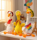 Dancing & Singing Plush Goose Toy (Rechargeable) - Interactive Musical Soft Duck Toy with USB Charging