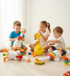 Dancing & Singing Plush Goose Toy (Rechargeable) - Interactive Musical Soft Duck Toy with USB Charging