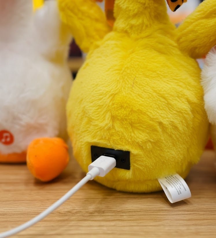 Dancing & Singing Plush Goose Toy (Rechargeable) - Interactive Musical Soft Duck Toy with USB Charging