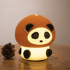 Cute Panda Silicone Night Light & Bedside Lamp - Touch Sensor, Eye-Care Warm Ambient Light for Kids & Nursery