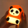 Cute Panda Silicone Night Light & Bedside Lamp - Touch Sensor, Eye-Care Warm Ambient Light for Kids & Nursery