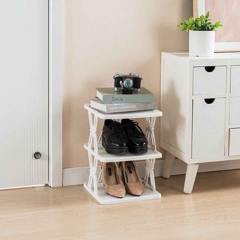 Multifunctional 6-Tier Storage Rack - Stackable Shoe & Item Organizer for Closet & Entryway