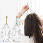 Manual Scalp Head Massager - Octopus Wire Hair Scrubber for Stress Relief & Relaxation
