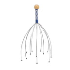 Manual Scalp Head Massager - Octopus Wire Hair Scrubber for Stress Relief & Relaxation