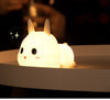 Cute Silly Rabbit Silicone LED Night Light & Bedside Lamp - Soft Touch Nursery & Bedroom Decor
